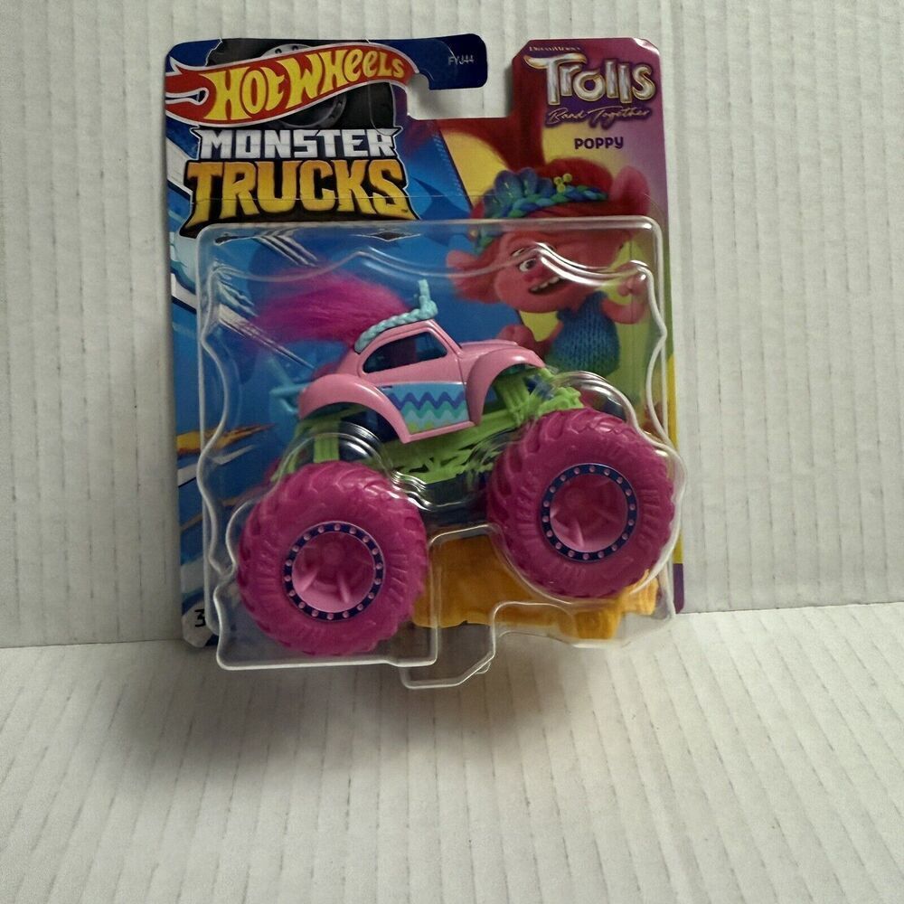 Hot Wheels - 2024 Monster Trucks Trolls Band Together Poppy (BBHKM46)